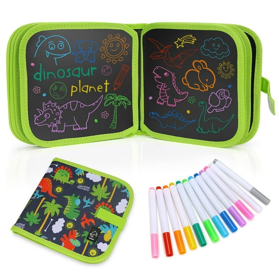 Toddlers Toys for 3 4 5 6 7 Year Olds Boys Girls Drawing Tablet Pad Book Drawing Board Mat Toy for 3-7 Year Olds Kids Doodle Board Birthday Gifts for 4-8 Year Olds Kids Crafts Activities Coloring Kit