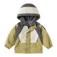 thumbnail image 1 of Toddlers Windbreaker Boys Jacket Color Block Zip Up Hoodie Outdoor Casual Hooded With Pocket 2040 Trendy Clothes Fall, 1 of 3