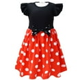 thumbnail image 1 of Toddlr Girls Mickey/Minnie Dress Cartoon Party Princess Dress 2-7 Year, 1 of 6