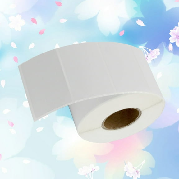 Toddmomy 1000Pcs Printer Tape Barcode Label Sticker Copper Rectangle Shape