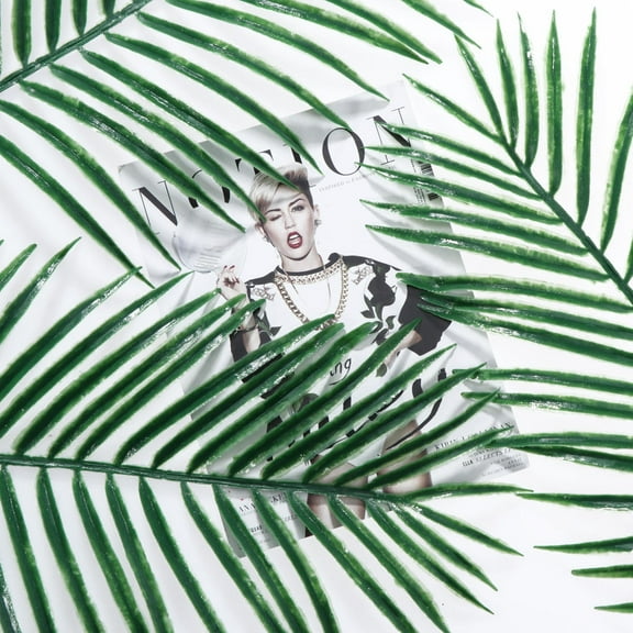 Toddmomy 10Pcs Sago Cycas Decorative Plants for Indoor and Outdoor 50.00X25.00X1.00Cm