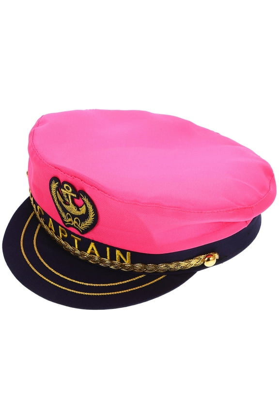 1Pack Boat Captains Hat Classic Style Nautical Sailor Cap Adjustable Head Circumference Adults Party Travel