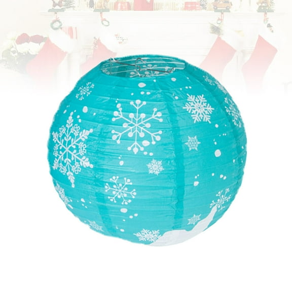 Toddmomy 1Pack Folding Pocket Handmade Paper Lanterns Snow Globe Lantern For Indoor Snow Decoration