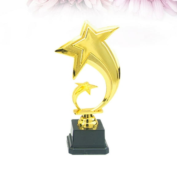 Toddmomy 1Pack Large Gold Plastic Trophy for School Events and Competition Prize 20cm