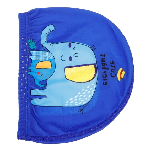 Toddmomy 1Pcs Comfortable Swim Cap for Kids Unisex Blue Nylon 8.3x5.9x0.04in