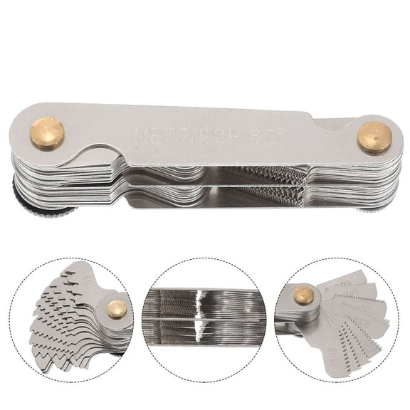 Toddmomy 1Pcs Integrated Thread Gauge for Machinists and Professionals in Metal Lathe Operations