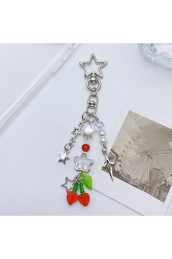 1Set Aesthetic Key Chain Star-shaped for Women Decoration 12.50X2.50X1.50CM