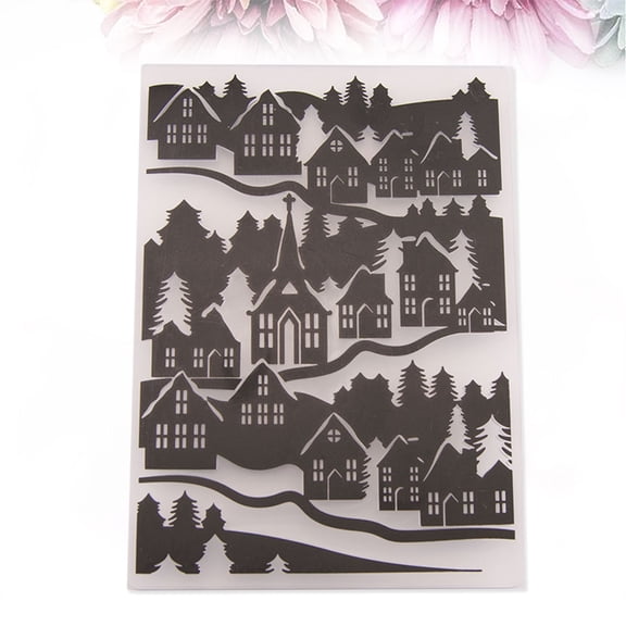 Toddmomy 1Set Embossing Stencil for Scrapbooking Embellishments Diy Design Shapes Plastic Album Decoration