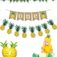 thumbnail image 1 of Toddmomy 1Set Pineapple Shaped Yellow Linen Cloth Banner for Baby Shower Party Home Decoration 17x13x0.1in 15x8cm 2m, 1 of 8