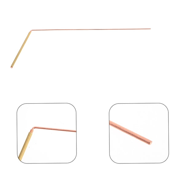 Toddmomy 2Pcs Flat Bottom Dowsing Rod With Brass Material For Spirit Detection And Metal Detection 31 00X12 50X0 50Cm
