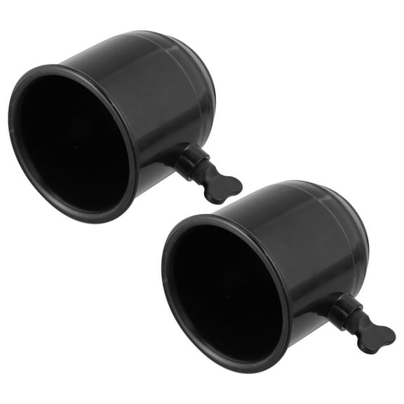 Toddmomy 2Pcs Round Black Plastic Trailer Hitch Ball Cover For Rv Protective Cap Towing Hitch Outdoor Use