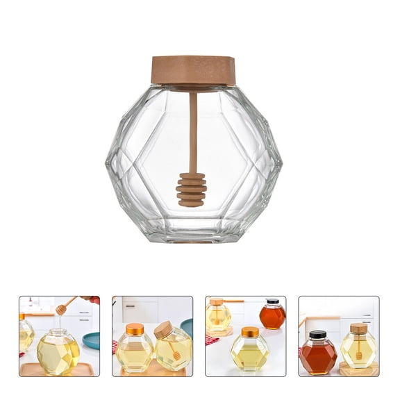 Toddmomy 2Pcs Sealed Jars Glass Storage Jars for Kitchen Organization with Simple Design and Airtight Function
