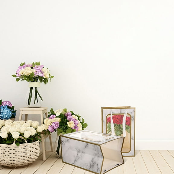 Toddmomy 4Pcs White OPP Storage Pouches with Clear Window Display for Food Packaging and Party Favors