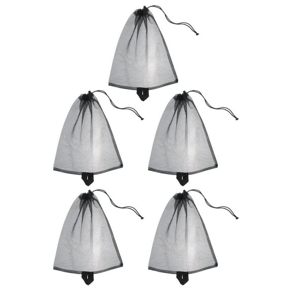 Toddmomy 5Pcs Travel Storage Bag Square Polyester Mesh for Gym Shower Swimming Beach Toys Outdoor Camping