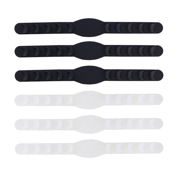 Toddmomy 6Pcs Assorted Color Silicone Mask Hook Adjustable Ear Rear Hanger for Running Cycling Hiking
