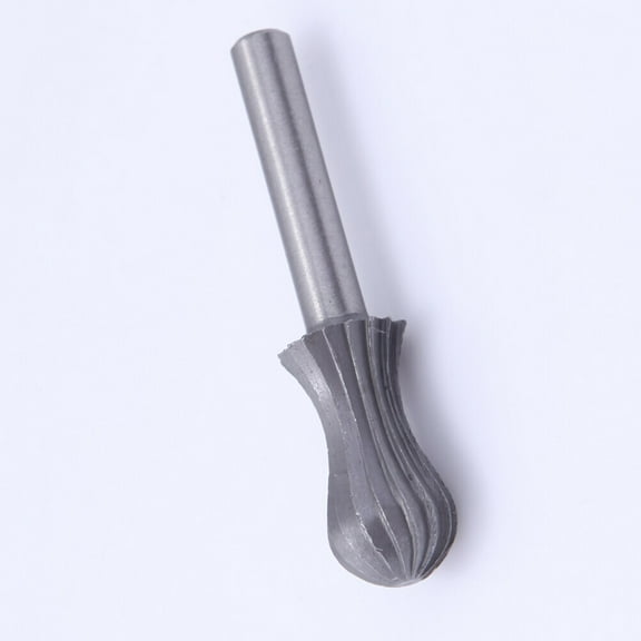 Toddmomy 6Pcs Grey Rotary Burr Set for Engraving Drill Bits Metal Cutting Woodworking Projects 2.2x0.2x0.2in