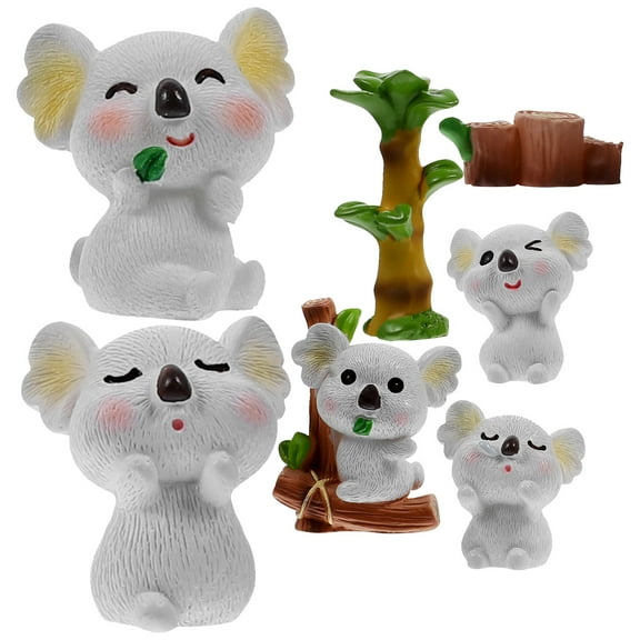 Toddmomy 7Pcs Miniature Figurines Stump Shape Lawn Decor Waterproof Ornaments