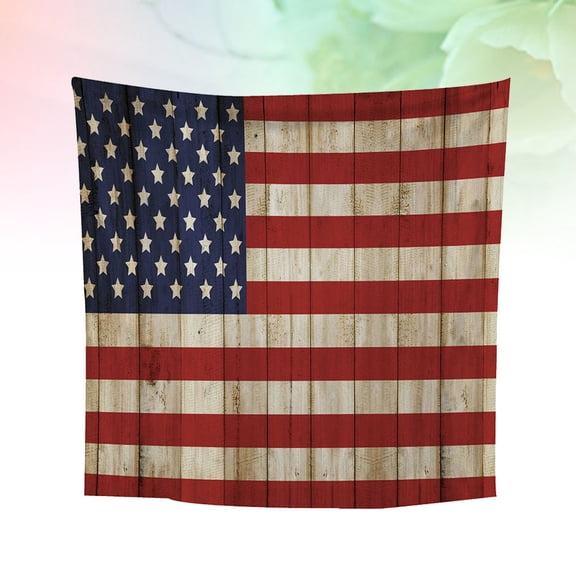 Toddmomy American Flag Tapestry for Living Room Patriotic Backdrop Photography Background 1Pack 90.6x70.9in