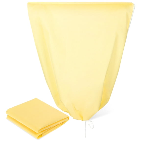Toddmomy Beige-Yellow Insulated Bag for Plants 1Set with Zip and Drawstring Design for Garden Pots