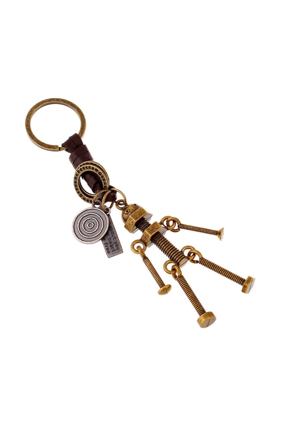 Key Chains Robot Pendant Metal Key Holder for Men Women 1Pcs