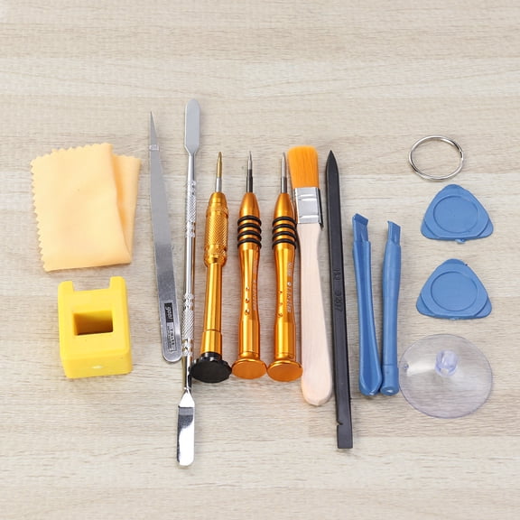 Toddmomy Repair Tools Set of 15Pcs Including Magnetic Screwdriver for Phone Opening and Battery Replacement