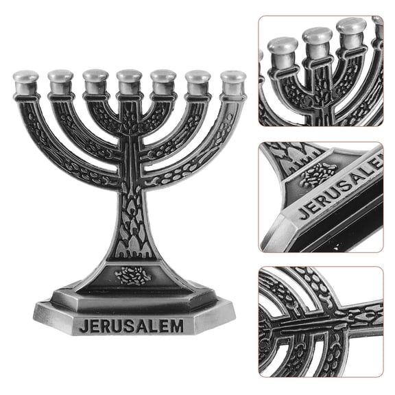 Toddmomy Retro Candlestick Holder Vintage Candles Stick Stand Table Centrepiece Zinc Alloy Silver 1Pcs