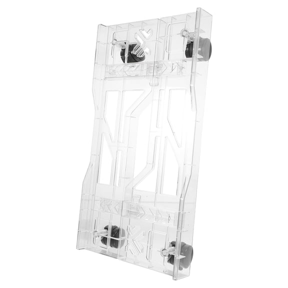 Toddmomy Rolling Computer Tower Stand with Hollow Base Air Circulation White Mobile CPU Holder