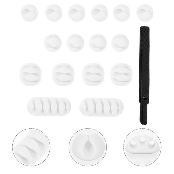 Toddmomy Wire Organizer 26Pcs TPR for Users Needing Cable Management at