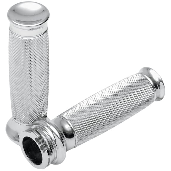 Todds Vice Chrome Knurled Handlebar Grips (VGK-1)