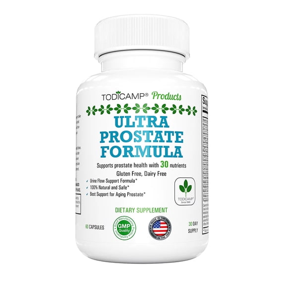 Todicamp Bladder Control Pills & Prostate Health Supplement for Men - Saw Palmetto, Zinc and Pygeum