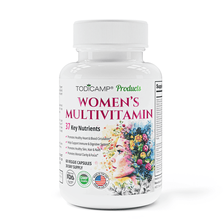 Todicamp Women's Multivitamin - Health Care and Best Vitamins for Women - Hair Skin and Nail Vitamin