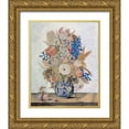 thumbnail image 1 of Todini, Lorenzo 26x31 Gold Ornate Wood Framed with Double Matting Museum Art Print Titled - Florentine, Vase of Flowers, 1 of 4