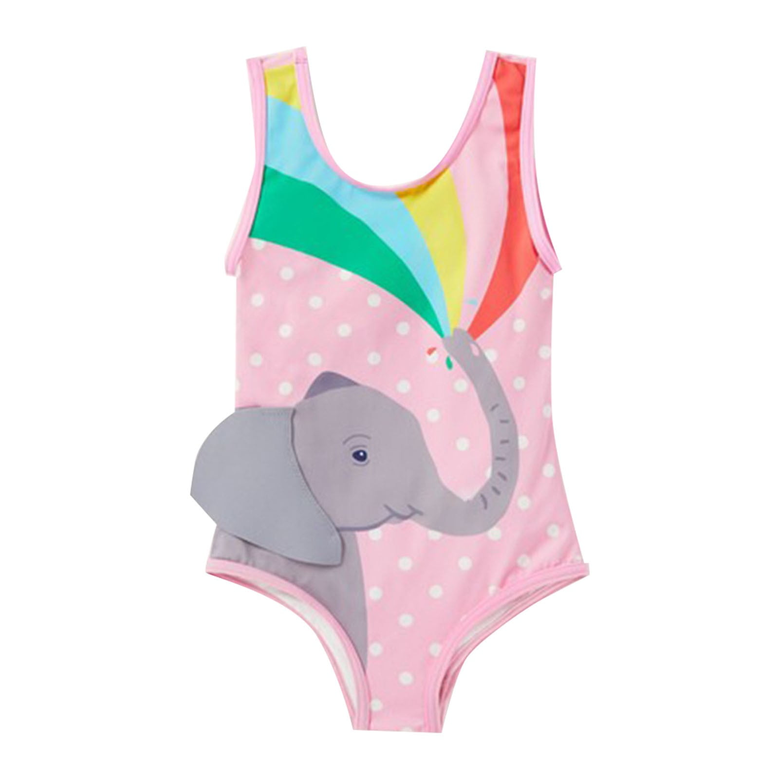 Todler Girls Swimsuit Bathing Suits Cute Beach Knitted Animal Pattern