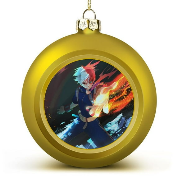 Todoroki Shoto My Hero Academia Christmas Balls Sparkling Christmas Tree Hanging Ornaments Party Home Decor Xmas Christmas Gifts