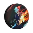thumbnail image 1 of Todoroki Shoto My Hero Academia Spare Tire Cover Waterproof Dust-Proof Universal Wheel Tire Cover Protector Accessories 14" 15" 16" 17", 1 of 7
