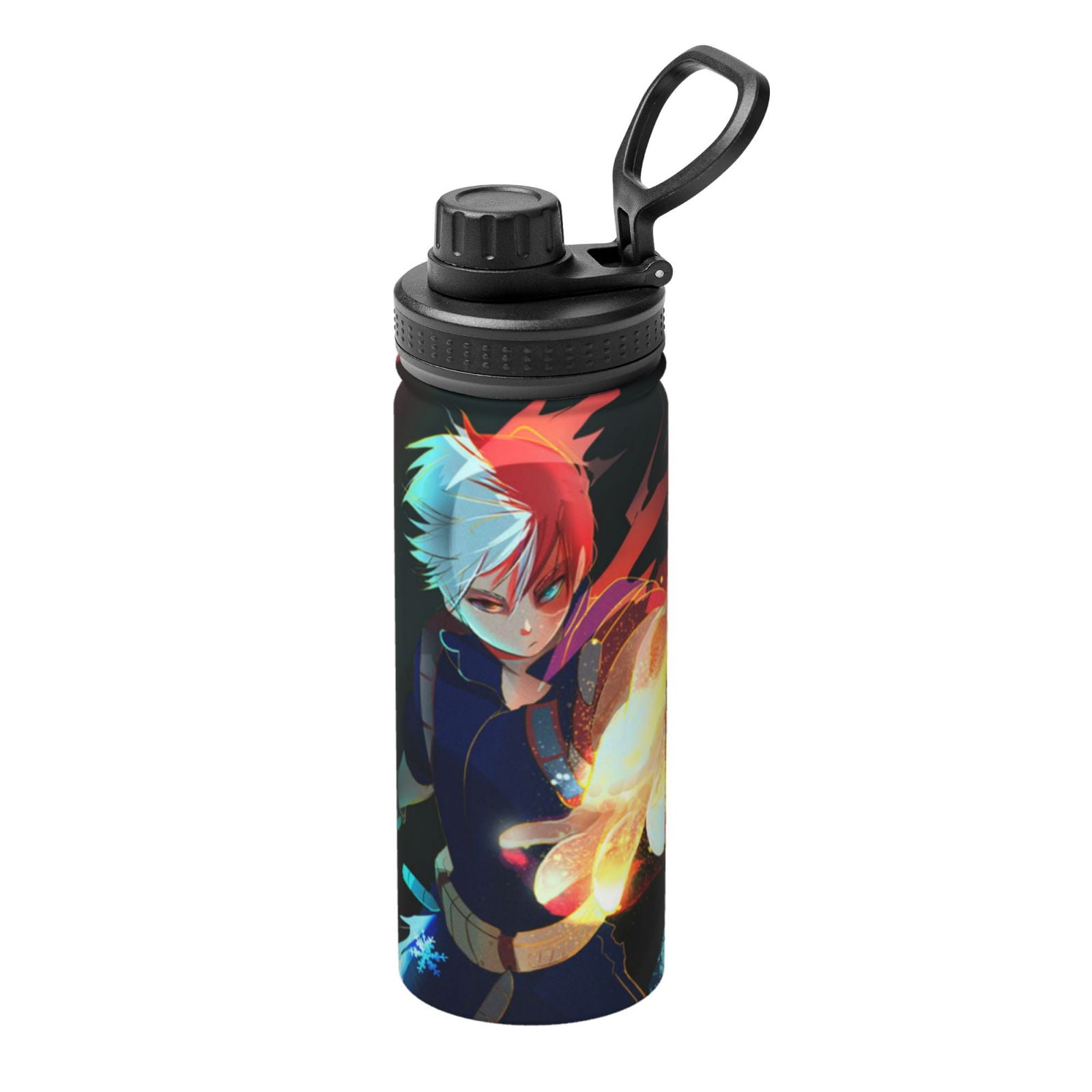 Todoroki Shoto My Hero Academia Sports Insulated Water Bottles Kettle Stainless Steel Portable