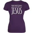 thumbnail image 1 of Todos Necesitan a Jesus Spanish You Need Jesus Juniors Soft T Shirt Purple 2XL, 1 of 1