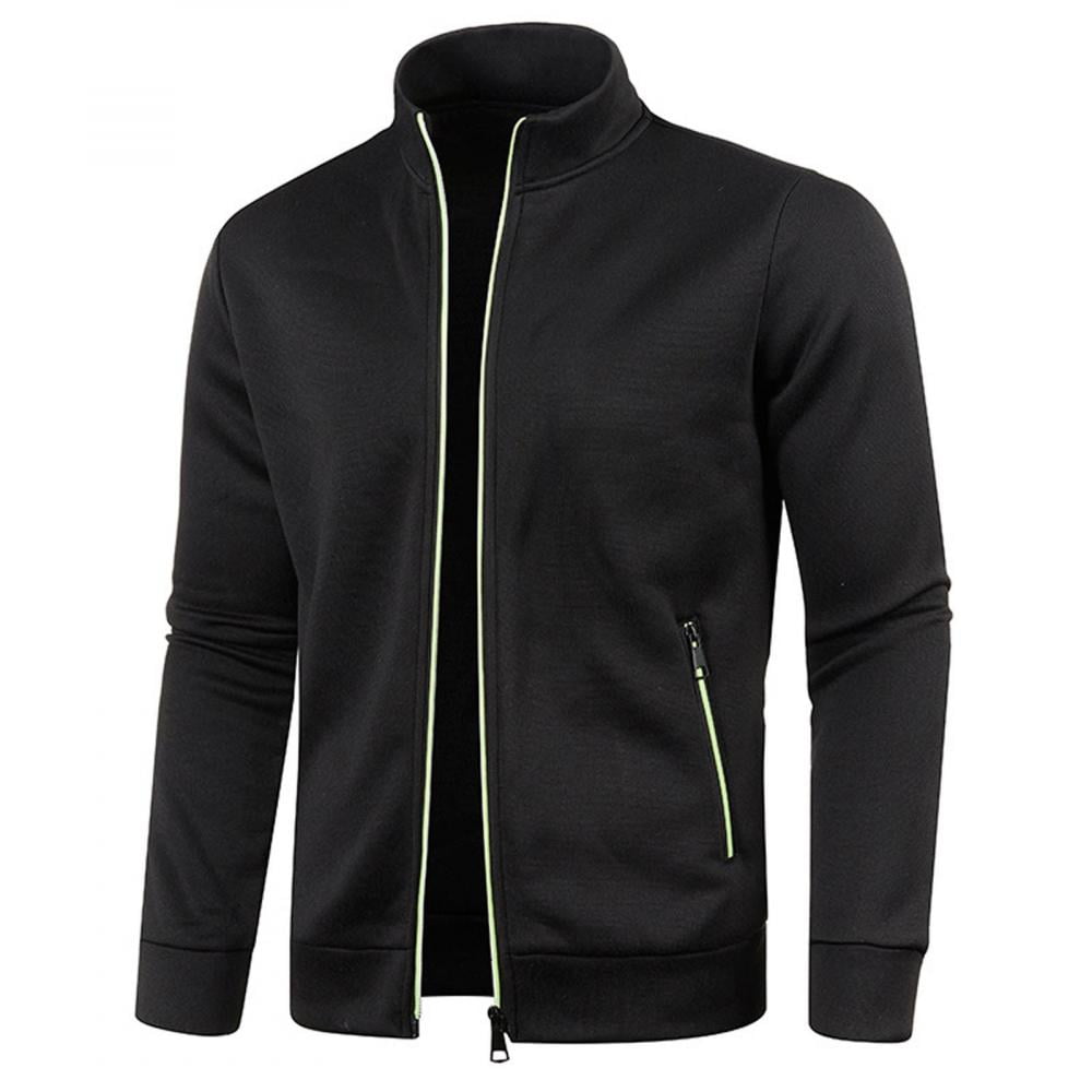 Todqot Men's Sweater Coat- Fleece Hoodless Outwear Zipper Lightweight ...