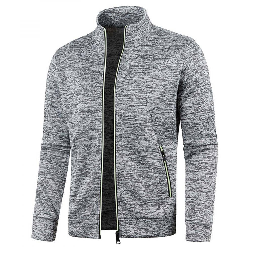 Todqot Men's Sweater Coat- Lightweight Fleece Hoodless Outwear Zipper ...
