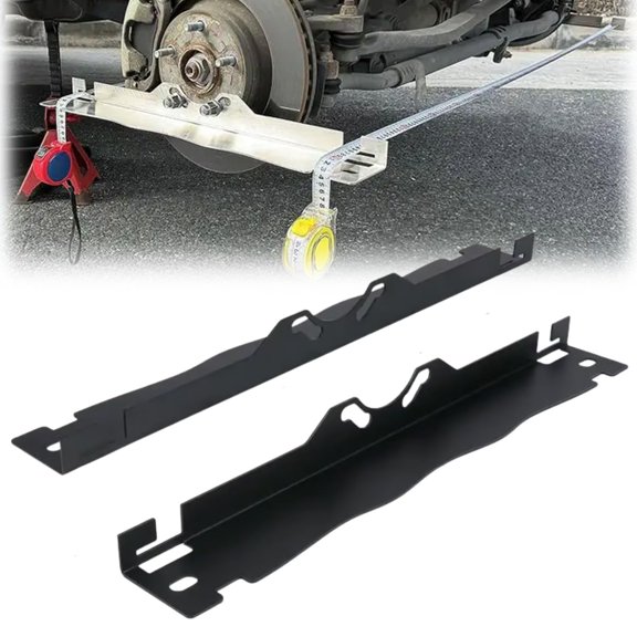 Toe Alignment Tool Plates Heavy Duty Stainless Steel Wheel Alignment Kit | toe alignment plates for precise wheel measurement, easy DIY alignment for most cars and trucks with hanging storage holes