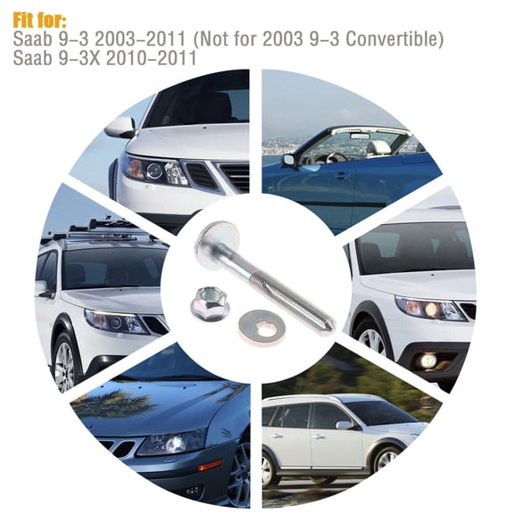 Toe Bolt Adjustment Kit Rear for Saab 9-3 9-3X 24422972 24428132 11094488