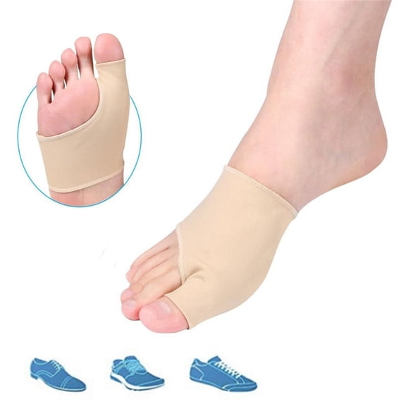 Toe Bunion Splint Straightener Pads, Elastic Big Toe Hallux Valgus Corrector Cushion, Foot Care Pain Relief Sleeve Corrector for Big Toe Joint, Hammer Toe, Toe Separators Spacers