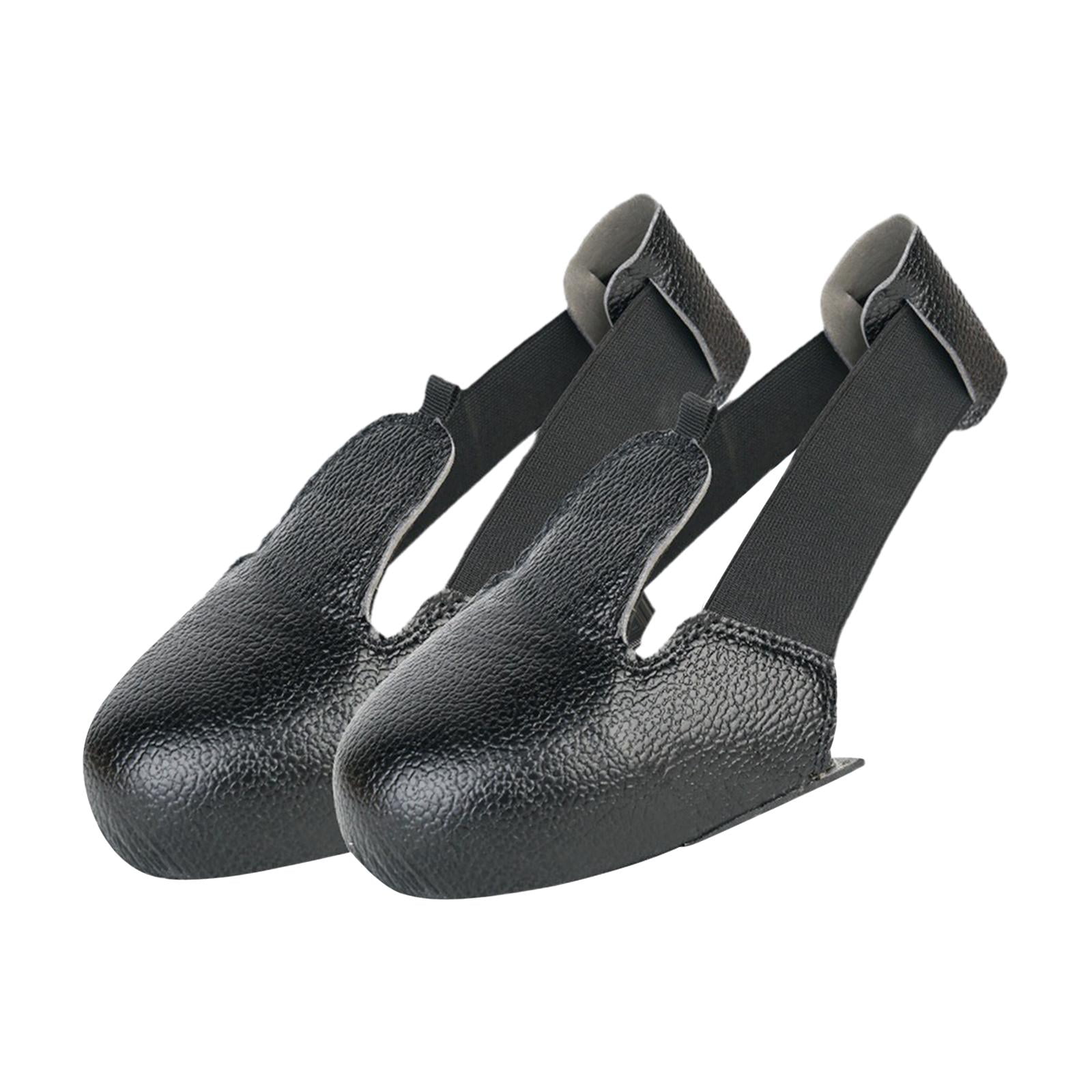 Toe Cap Safety Shoe Covers Leather Overshoes Cover with Adjustable Strap for Industry (Size EUR 32-45)