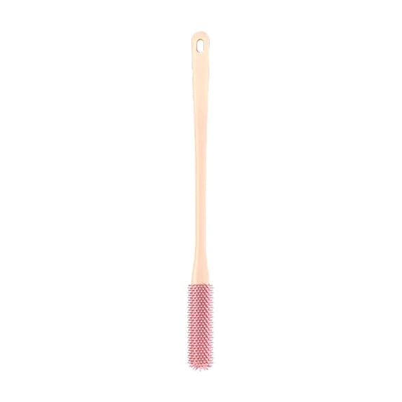 Toe Cleaning Brush with Long Handle, Foot Scrub Brush, Gap Brush Between Toes Cleaner, Ideal for Men & Women, Foot Scrubber & Anti-Itch Exfoliating Brush, 15.7x1.18"