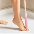 thumbnail image 1 of Toe Gap Cleaning Brush Long Handle, Toe Scrubber, Foot Cleaner for Shower, 15 in Silicone Toe Brush with Long Handle for Seniors Elderly Men and Women, 1 of 6