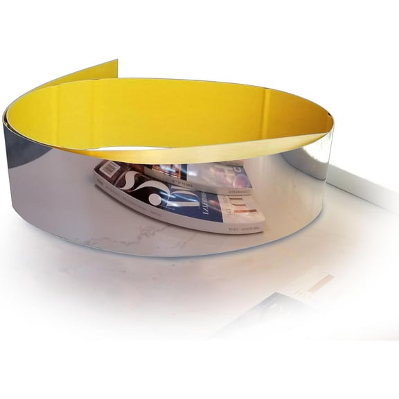 Toe Kick Cover Kickplate Baseboard Door Plate (4"x 102", Chrome (Like Mirror))