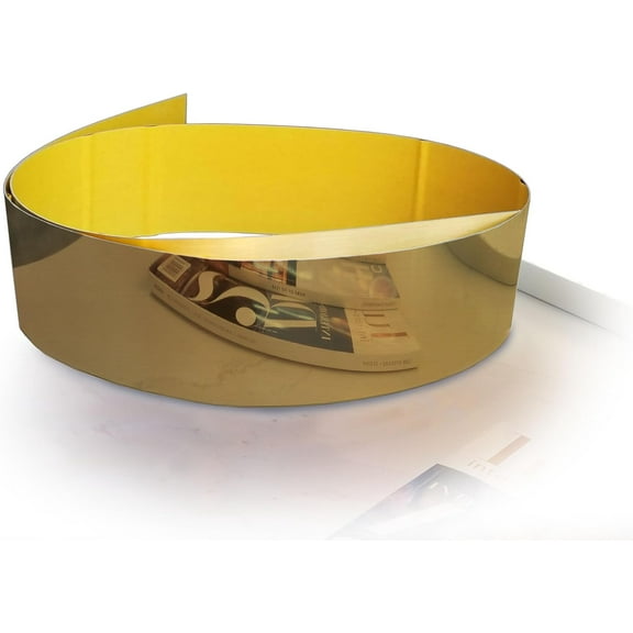 Toe Kick Cover Kickplate Baseboard Plate (Polished Brass/Gold) (3"x 102")