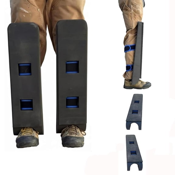 Toe Knee Crawler Knee Pads for Attic, Adjustable Crawler Climber Knee Pads, Self-Supporting Kneepads for Attic Crawling, Lightweight Work Knee Protectors with Wrap Straps