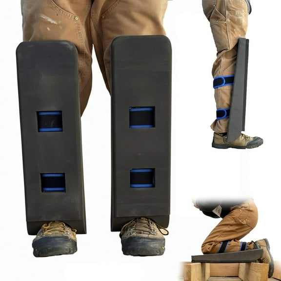 Toe Knee Crawler Knee Pads for Attic, Kneeling Work Assistance Tool Kneeling Work Assistance Tool, Self-Supporting Kneepads for with Adjustable Wrap Straps, Protectors for Tight-Space Work