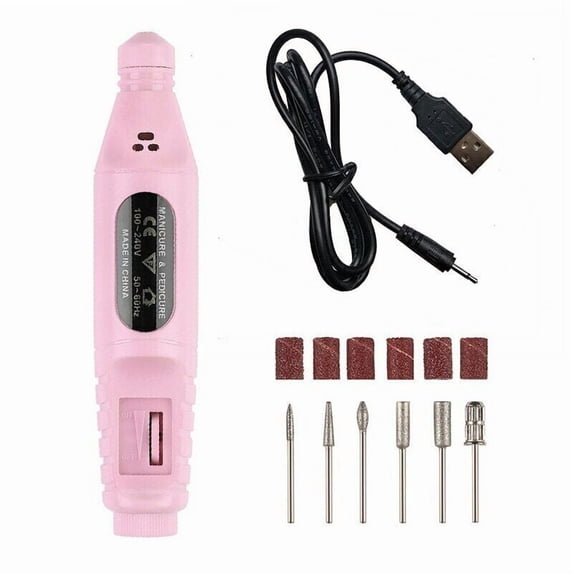 Toe Nail Grinder For Thick Toenails Set Manicure And Pedicure Professional Self(White)